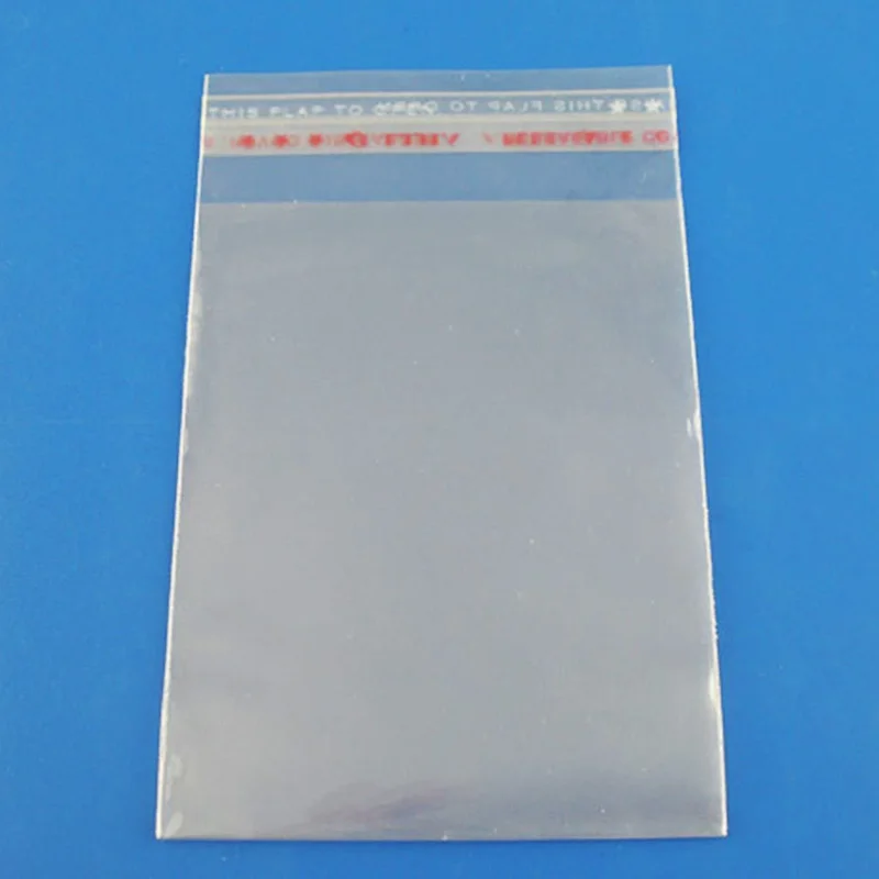 

200 Clear Self Adhesive 7cm x 13cm Peel and Seal Plastic Bags for Small Objects, Jewellery, Arts and Crafts Display Packaging