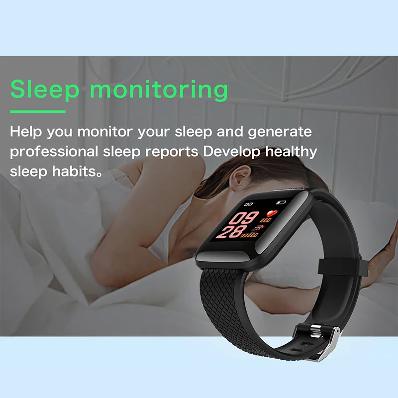 Умный монитор фитнес трекер часы для Android IOS спортивные Смарт с тонометром