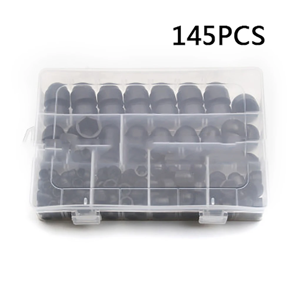 New Arrival 145Pcs M4 M5 M6 M8 M10 M12 Bolt Nut Dome Protection Caps Covers Exposed Hexagon Plastic Drop Ship | Обустройство дома
