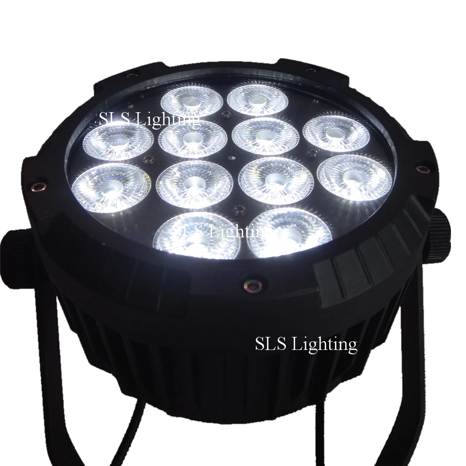 8 шт./лот с полетным чехлом новый светодиодный светильник 12x18 RGBWA + UV 6 в 1 плоский