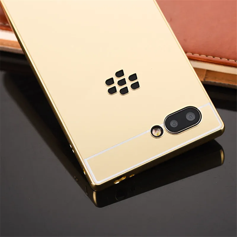 Для BLACKBERRY KEY2 чехол 4 5 зеркальное покрытие Алюминиевый металлический бампер