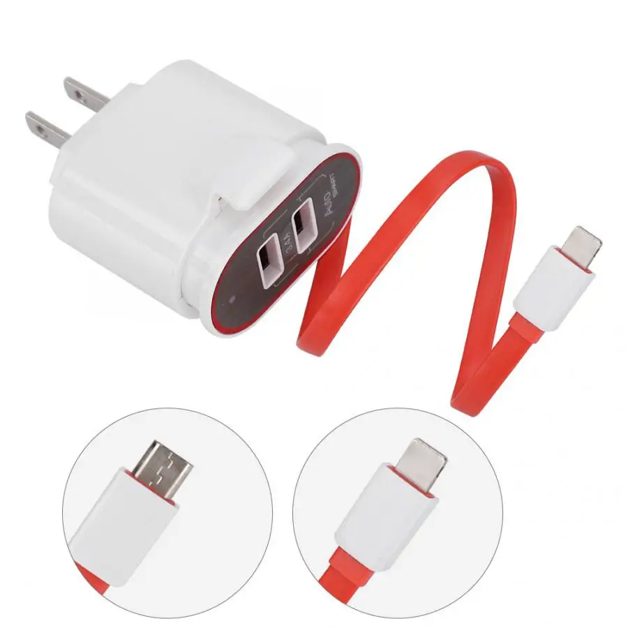 XBX05 50 / 60hz Dual USB with Emergency Cable Charger Adaoter Plug US 100-240V Hot sale | Электроника