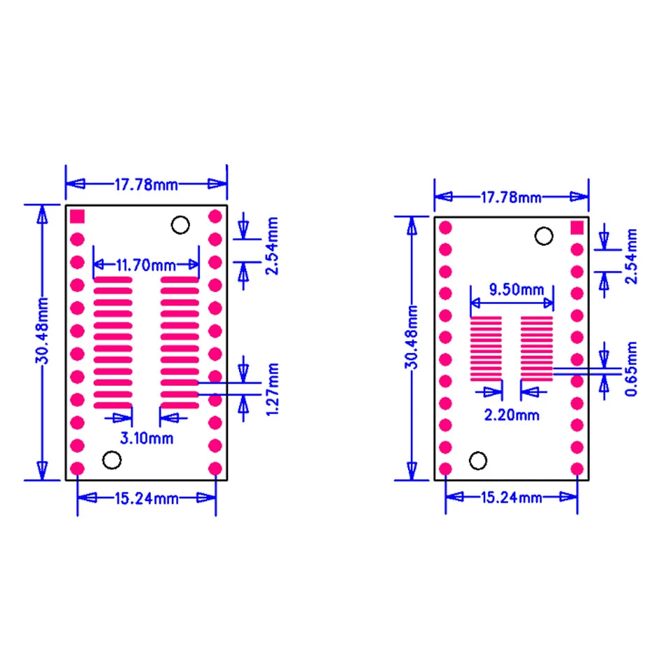 10 шт. SOP24 SSOP24 TSSOP24 to DIP24 печатная плата SMD для DIP 0 65 мм/1 27 мм до 2 54 Pin Pitch PCB конвертер