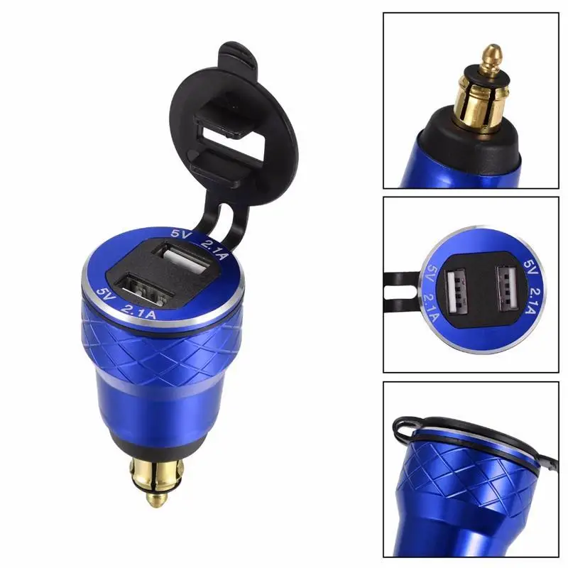 Onever двойное зарядное устройство USB из алюминиевого сплава 4.2A адаптер питания