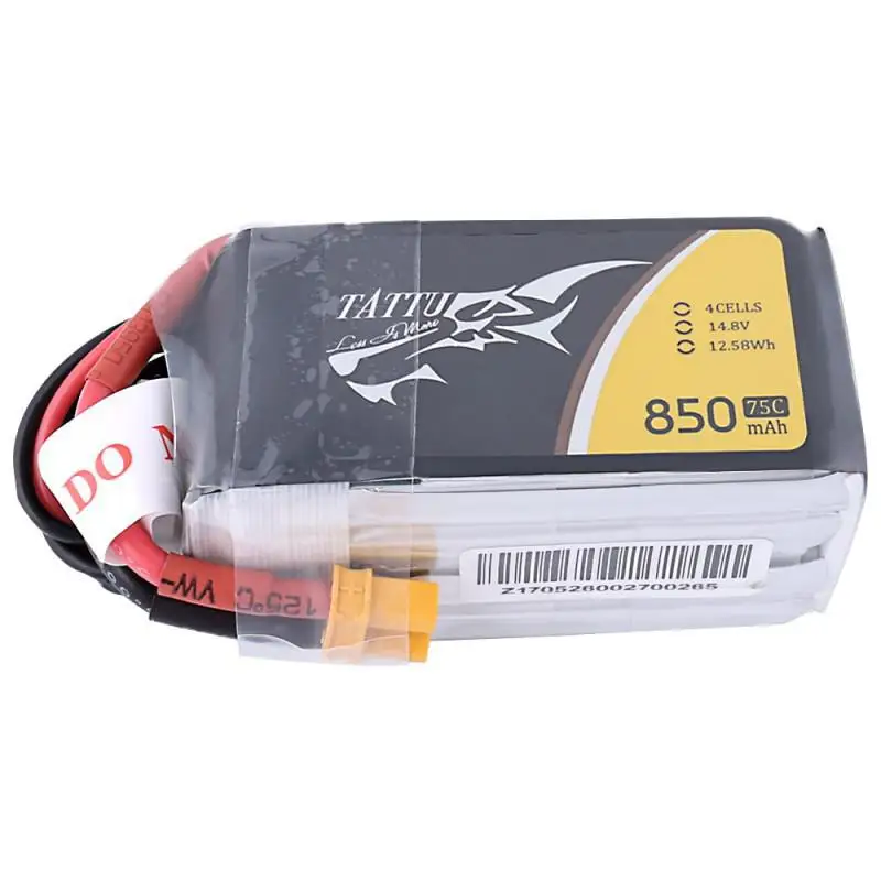 LeadingStar TATTU 14 8 V 850mAh 75C 12.58Wh 4S Plug Lipo аккумулятор для радиоуправляемого гоночного