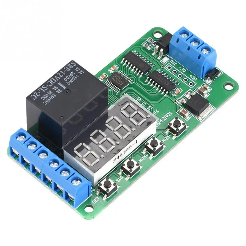 Dual Channel 12V Multi Functional Dpdt Delay Timer Relay Time Control Switch Dr42A01 | Электроника