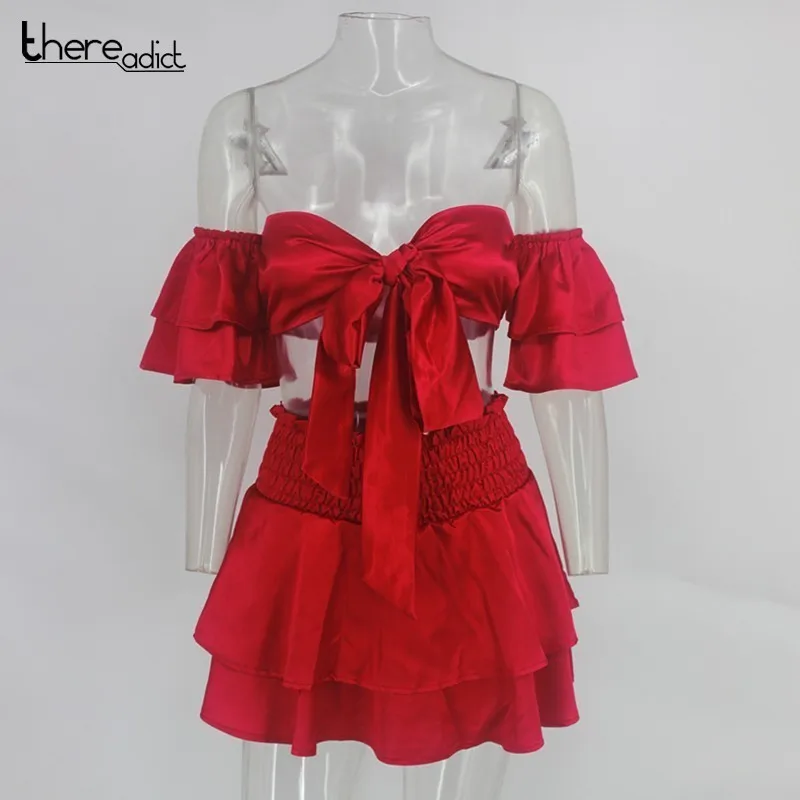 2019 сексуальное платье без бретелек с рукавами лепестками женские эластичные