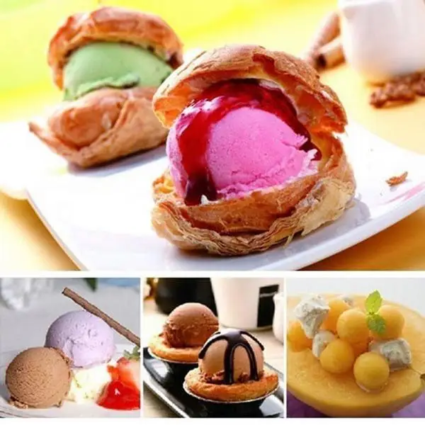 Kitchen Cookie Silver Cream Trigger Melon Steel Bakery Scoop Stainless Ice Scoops etc Ball Shop Release | Дом и сад