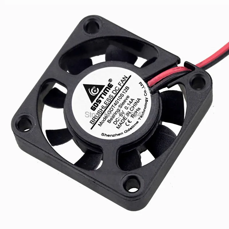 1 шт. Gdstime 4010 4 см 40 мм 40x40x10 9 лезвий DC 5 В 2Pin вентиляционный осевой вентилятор |