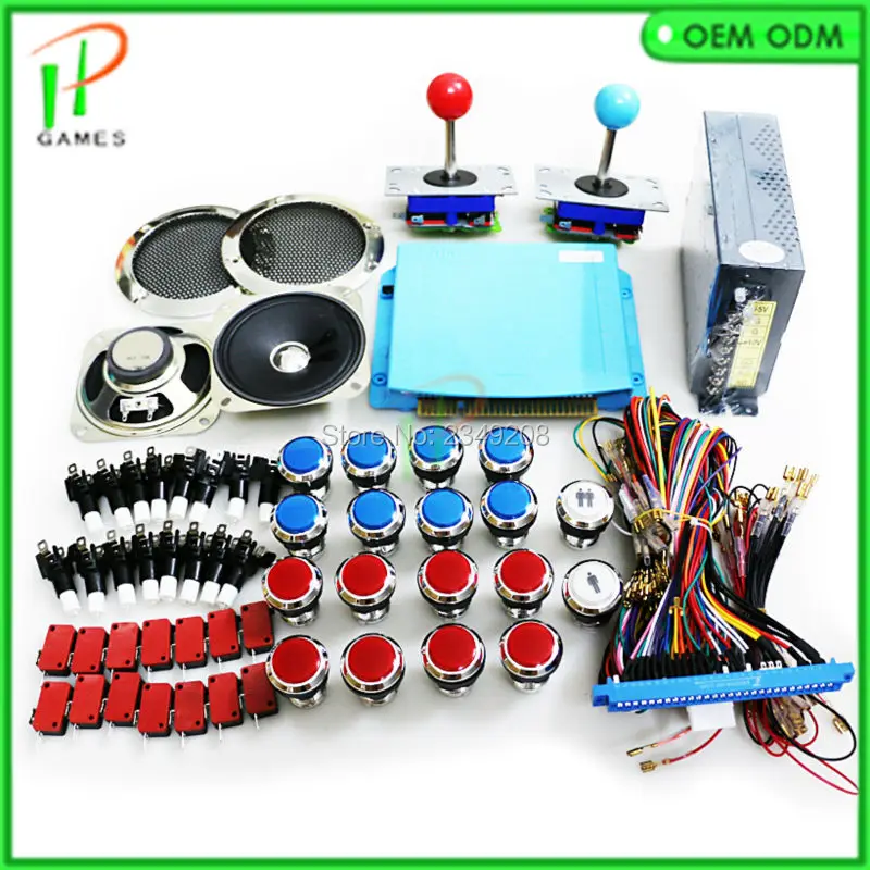 JAMMA Arcade mame DIY набор для 1299 в 1 игровая доска PCB джойстик кнопочный провод жгут 5 12 В