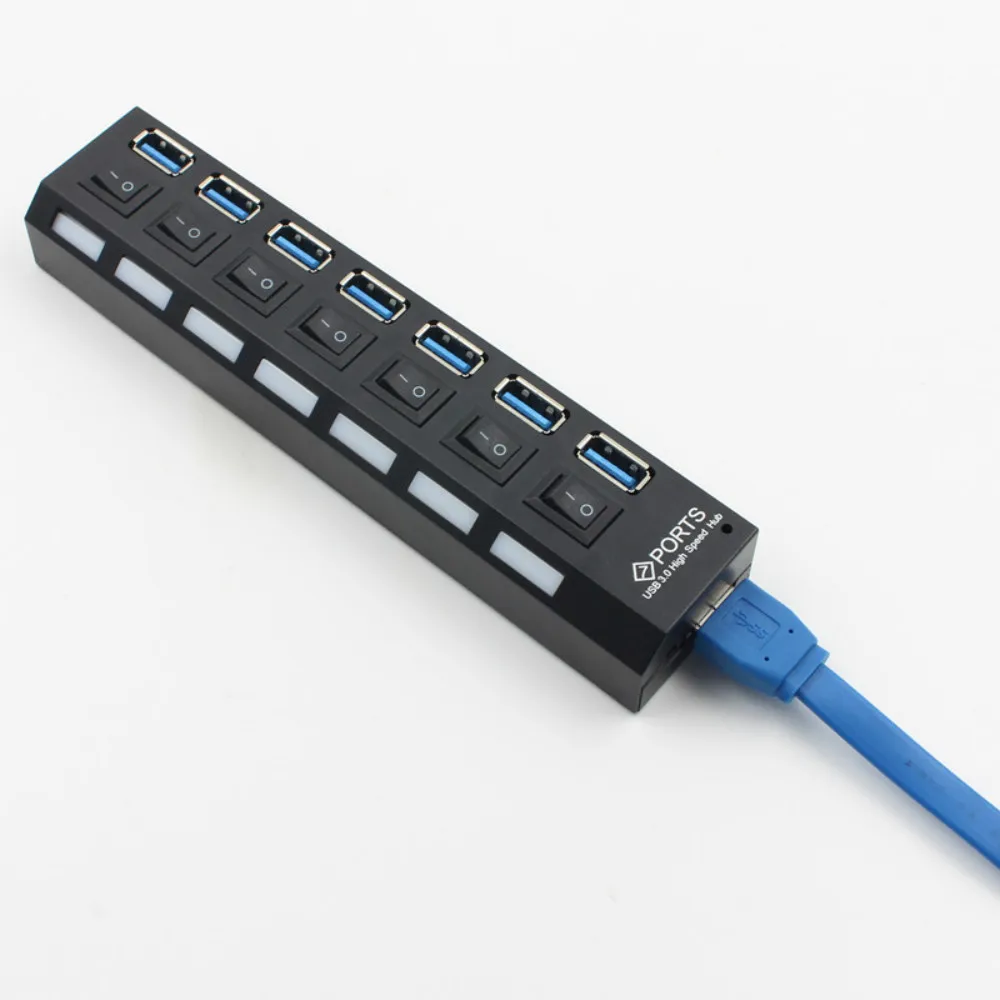 USB HUB 3 0 4/7 Порты Micro концентратор разветвитель с Мощность адаптер hab высокое