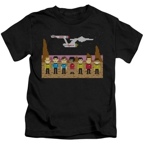 Trevco Star Trek-Tos Trexel Crew-футболка с коротким рукавом для подростков 18-1-черный маленький