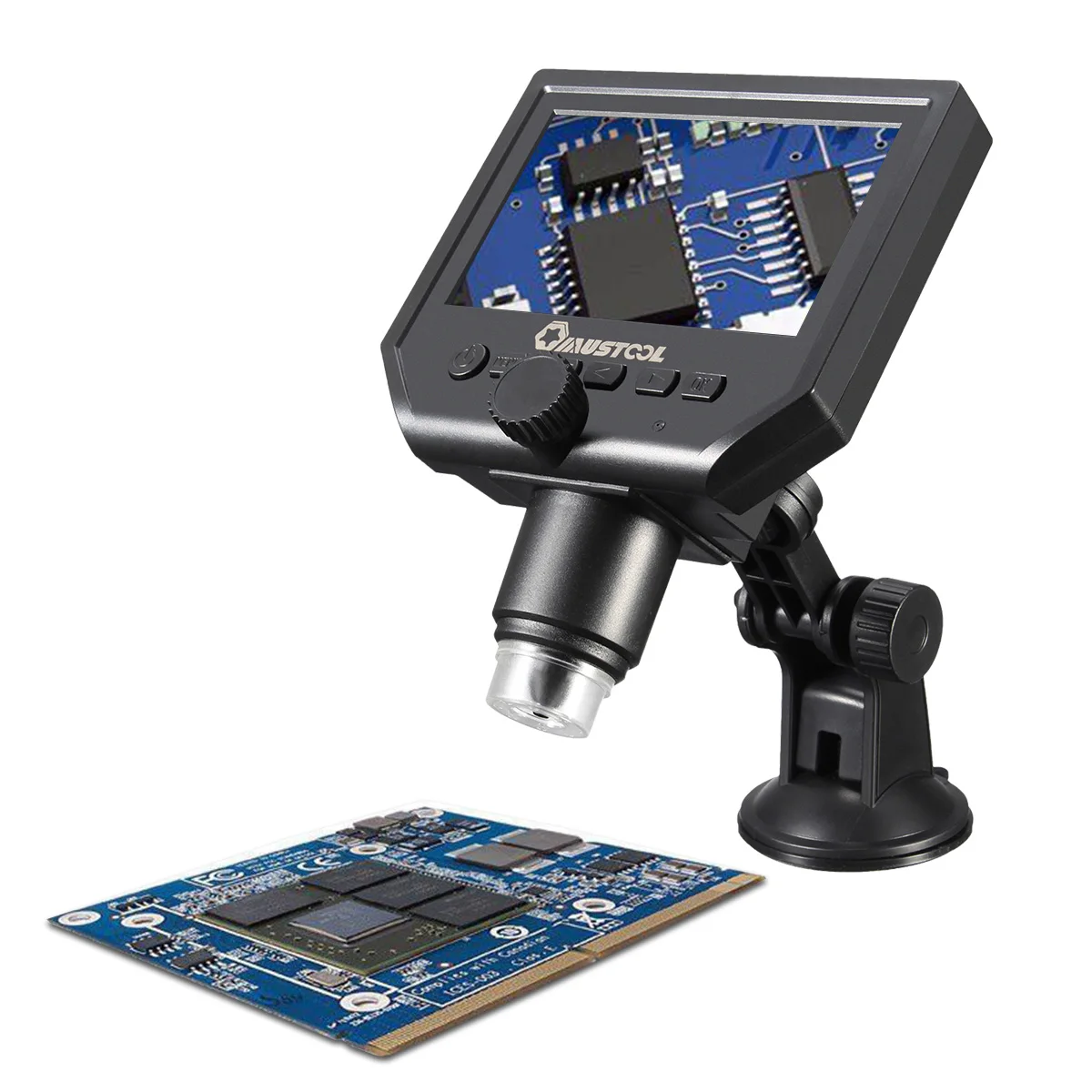 Mustool G600 цифровой Портативный 1 600X 3.6MP микроскоп непрерывное Лупа с 4 3 дюймовым HD