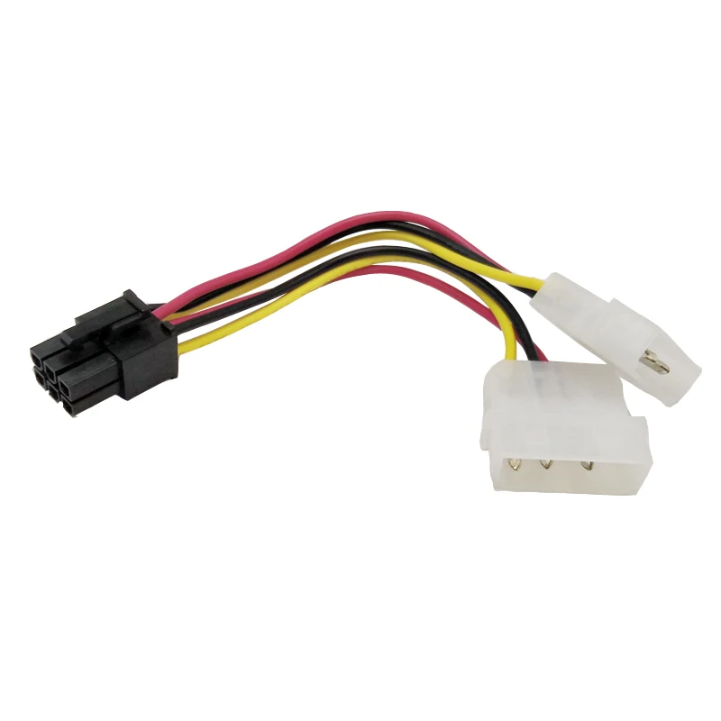 50 шт. высокое качество 2x4 булавки Molex до 6 PCI E ATX PSU адаптеры питания графика видео