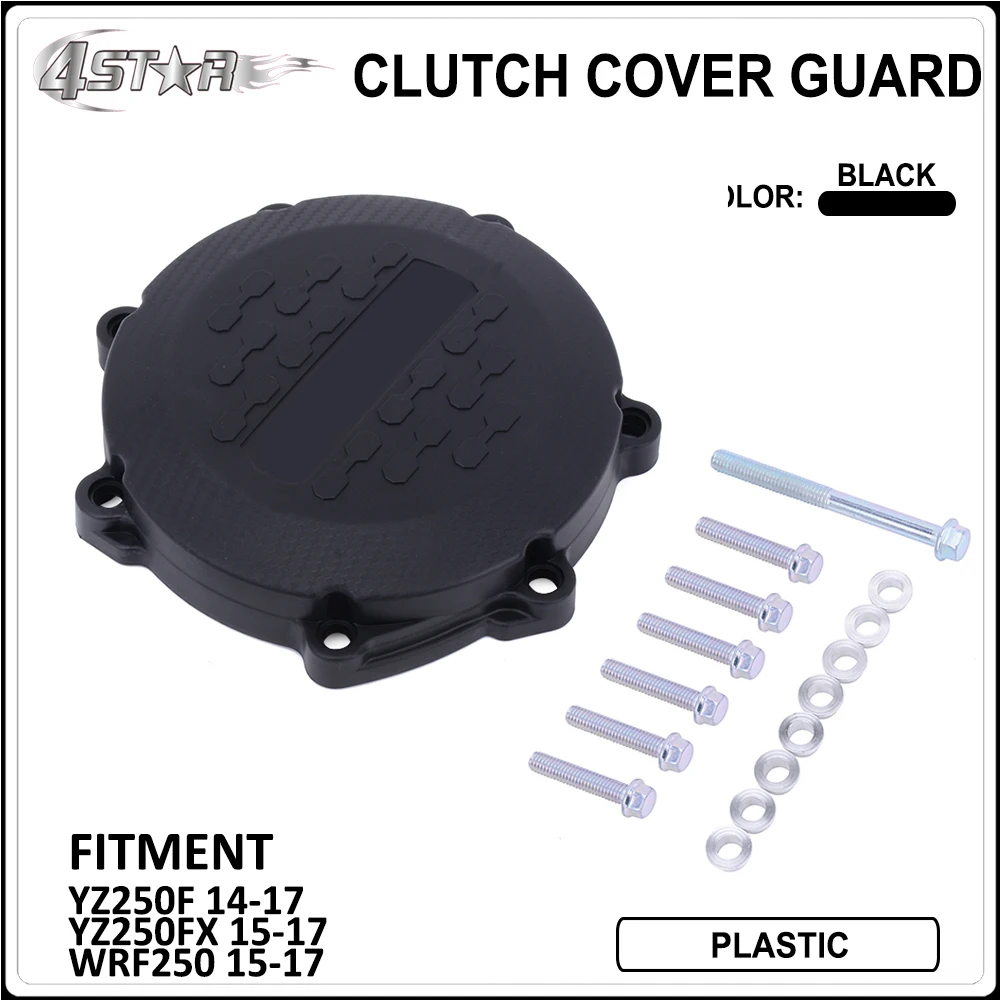 

Черная пластиковая часть двигателя мотоцикла, крышка сцепления, защитная крышка, протектор для YAMAHA YZ250F 2014-2017 YZ250FX WR250F WRF250 2015-2017