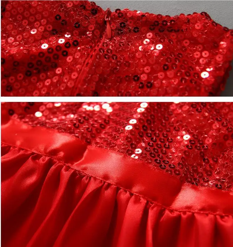 Girls Christmas Dress The Red Girl Costume USA Winter Fancy Princess Santa Suit For New Year Child | Детская одежда и обувь