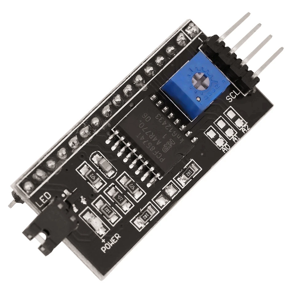 Плата адаптера LCD1602 плата интерфейса IIC/I2C 5 В модуль преобразователя IIC I2C TWI для