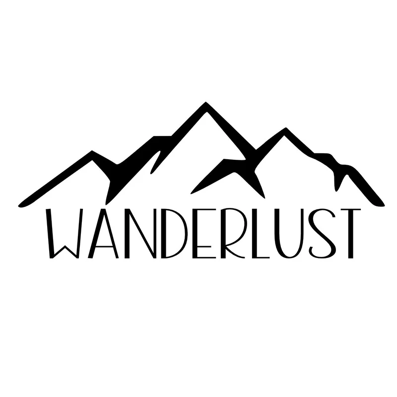 Wanderlust автомобиля Стикеры вдохновляющие путешествия горы наклейка веселый