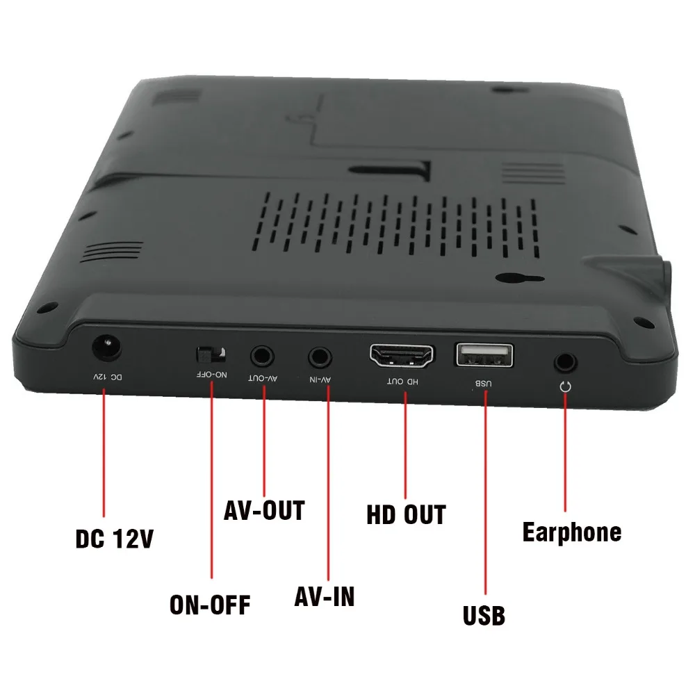 Бесплатно смотреть телевизор! Сильный siginal аккумуляторная 9 дюймов H.265 USB HD из