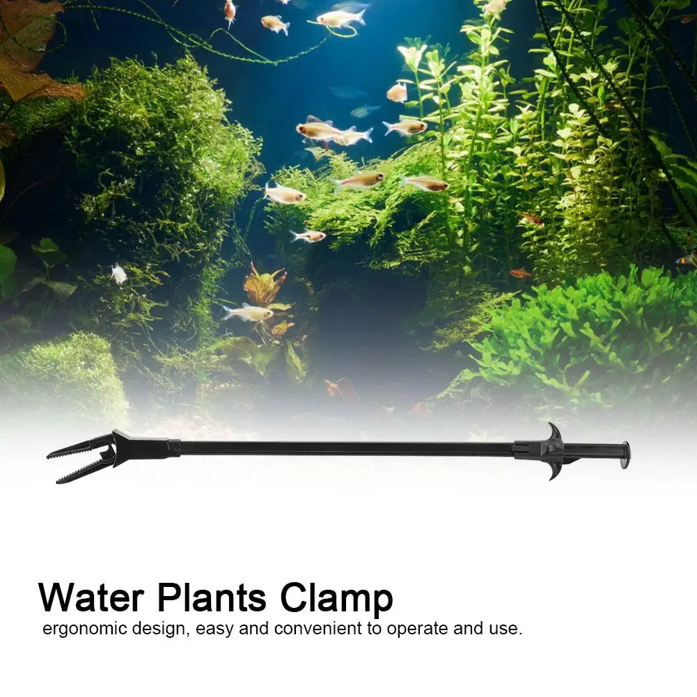 50CM Plastic Aquarium Cleaning Clamp Fish Tweezer Water Plants Algae Clip Tool | Дом и сад