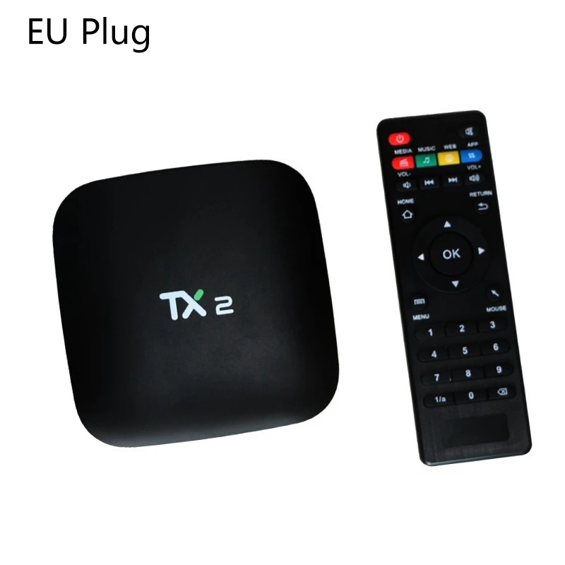 2018 TX2 2 ГБ + 16 Гб Rockchip RK3229 Android 6 0 TV BOX WiFi медиаплеер EU Plug|ТВ-приставки и медиаплееры| |