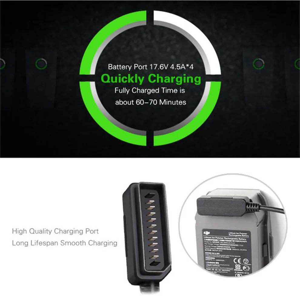6 в 1 зарядное устройство для Mavic 2 батарея быстрое DJI Pro/Zoom Parallel Chargeing Hub Drone