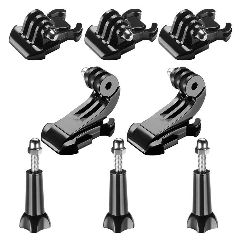 

8-in-1 Accessory Kit for Gopro, Buckle Clip Basic Mount, Vertical Surface Quick Mounting J-Hook Buckle Mount, Long Thumb Screw