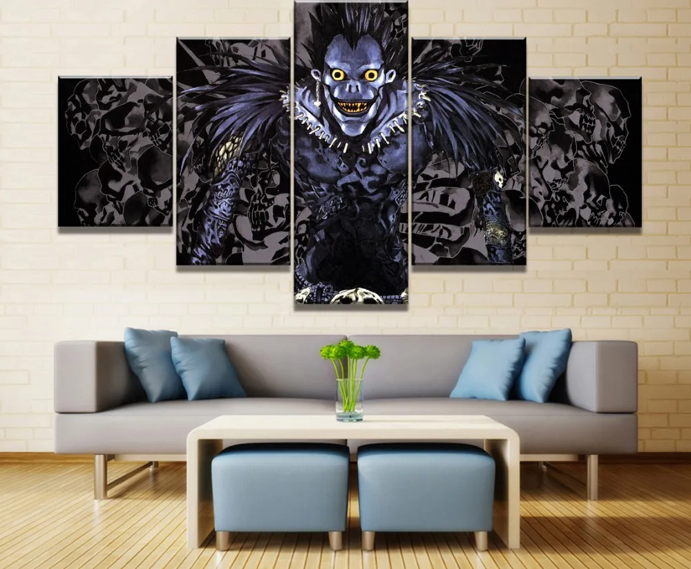 5 шт. HD Печать Большой Death Note аниме постер современные декоративные картины на