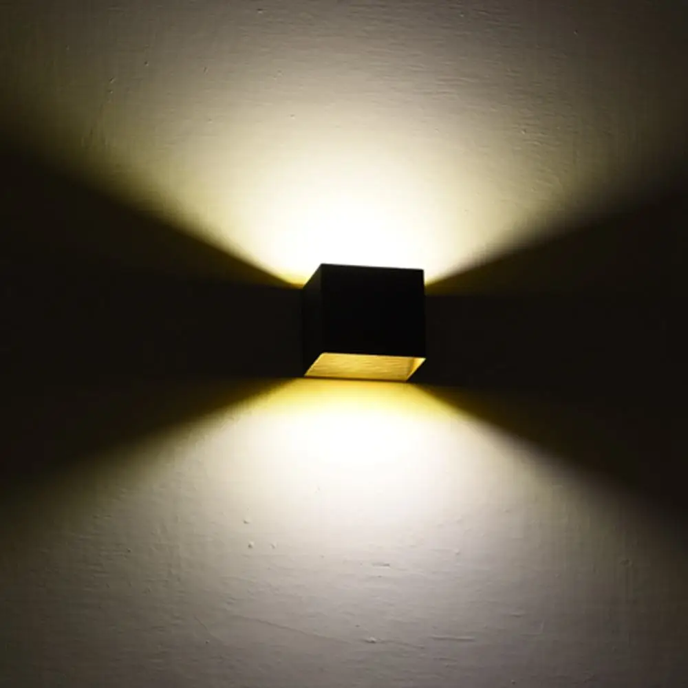 Светодиодный настенный светильник современный 9 Вт 12 COB LED вниз не