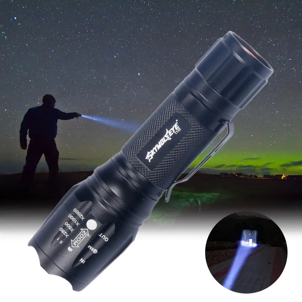 Яркость бесступенчатая затемнение светодиодный Flashlgiht батарея питание прямой