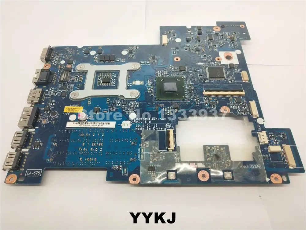 Материнская плата для ноутбука Lenovo G570 4IMFG PIWG2 LA 675AP HM65 материнская 11S102001065