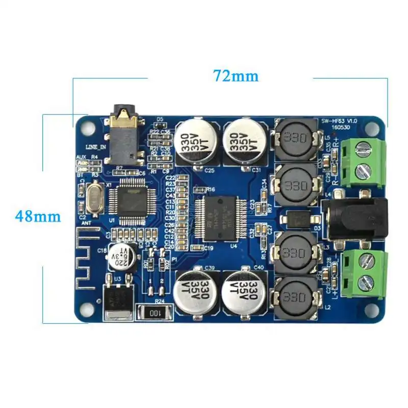 Tda7492P Bluetooth приемник усилитель аудио Плата 25 Вт x динамики Модифицированная музыка