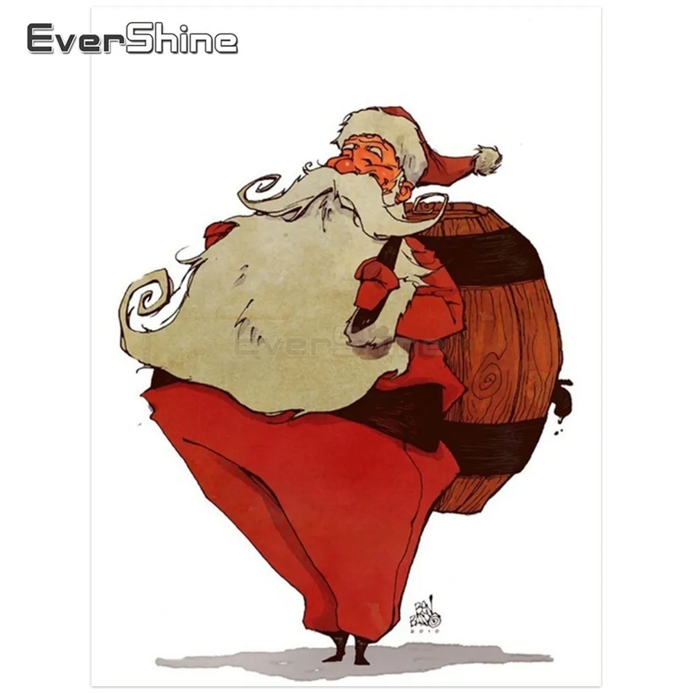Evershine DIY 5D Santa Claus Diamond Embroidery Full Square Painting Cross Stitch Mosaic Christmas Decoration For Home|Алмазная