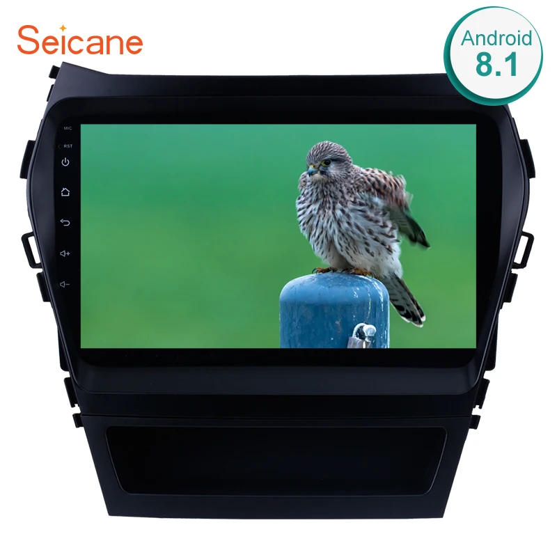 Seicane 2Din Android 9. 0 9 дюймов автомобильное радио для 8 1 2013 2014 Hyundai IX45 SantaFe стерео