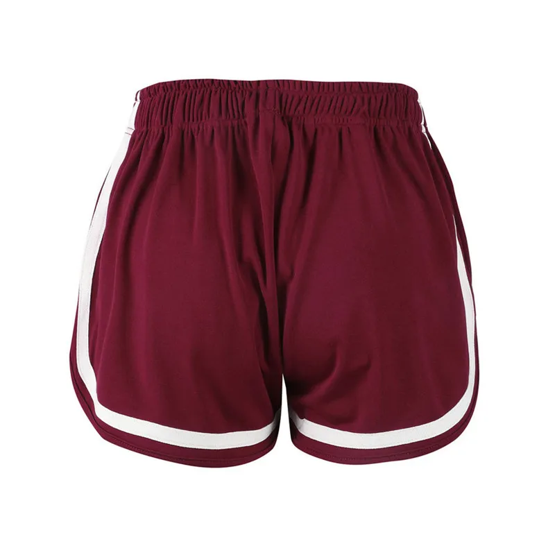 Женские шорты с высокой талией повседневные обтягивающие для фитнеса и пуш апом