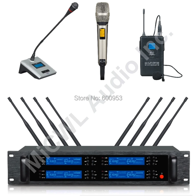 MiCWL SKM9800 8 Настольный беспроводной микрофон для конференц зала UHF 600MHz rang