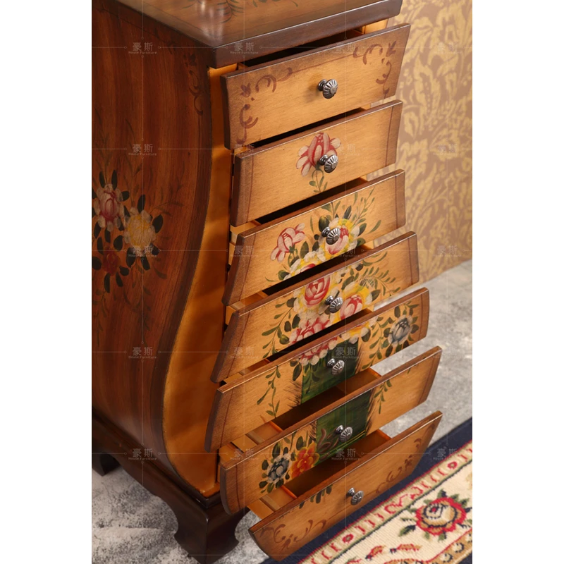 Американский кантри деревянная мебель для гостиной armoire de rangement комод cassettiera muebles - Фото №1