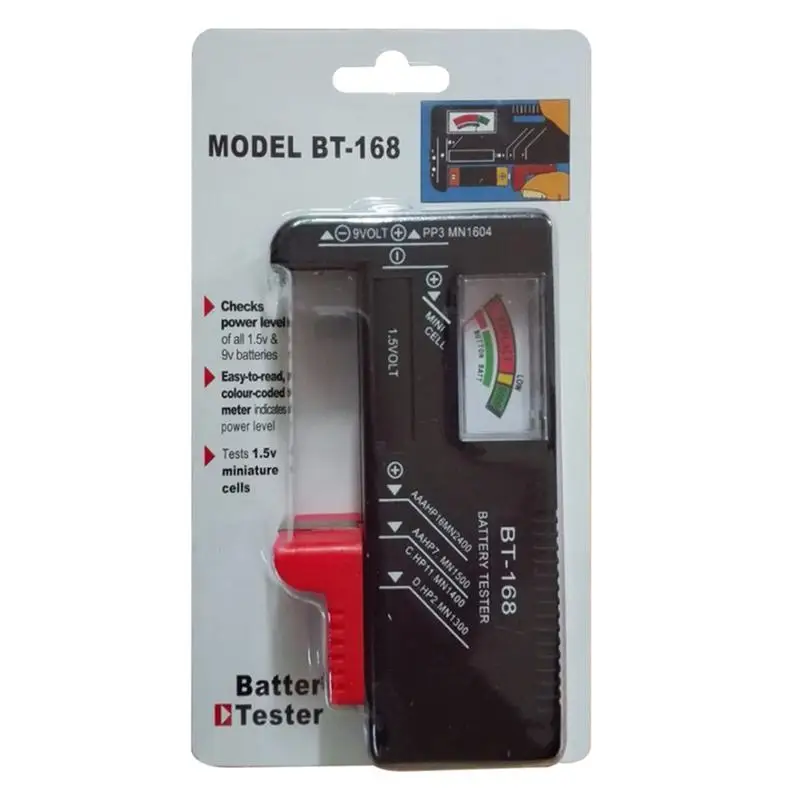

Universal LCD Digital Battery Tester For AA AAA 9V Cell Button Batteries Capacity Current Voltage Meter Battery Checker Tools