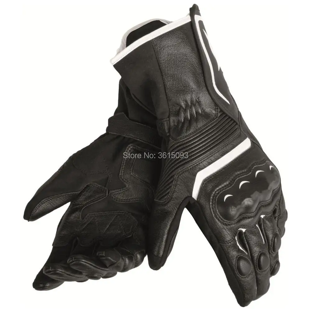

Free shipping 2018 Dain Assen Black Red High Quality Comfortable Motorcycle Gloves Leather Racing Glove