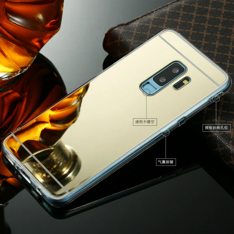 Для Samsung Galaxy A750 чехол Модный зеркальный Силиконовый ТПУ задняя крышка для A5 A7 J3 J5 J7