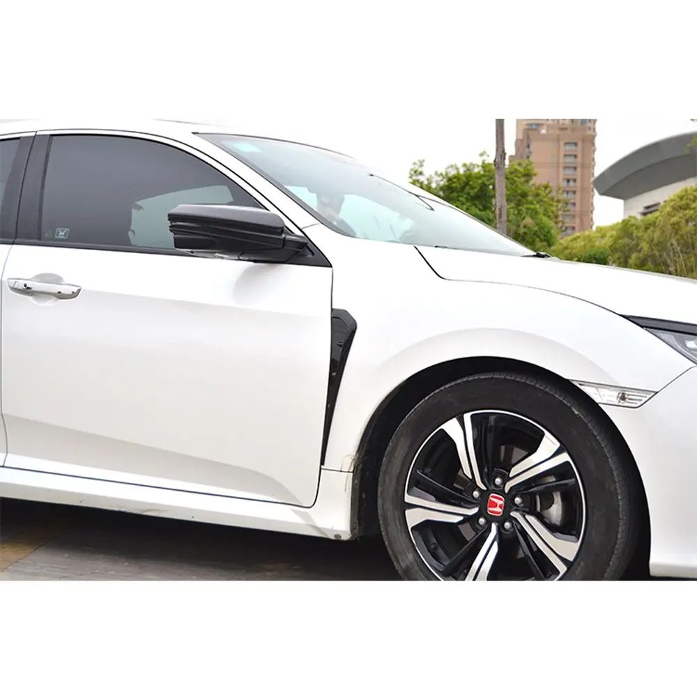 Накладка на переднее крыло автомобиля для Honda Civic 10th 2016 2017 2018 Air Vent Look|Спойлеры и