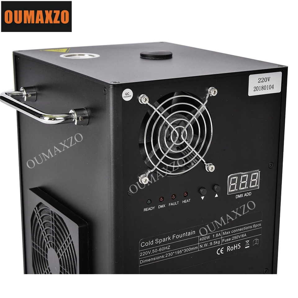 2pcs 400w Cold Spark Firework Machine For Wedding Celebration Dmx And Remote Control Fountain Sparkular Stage |