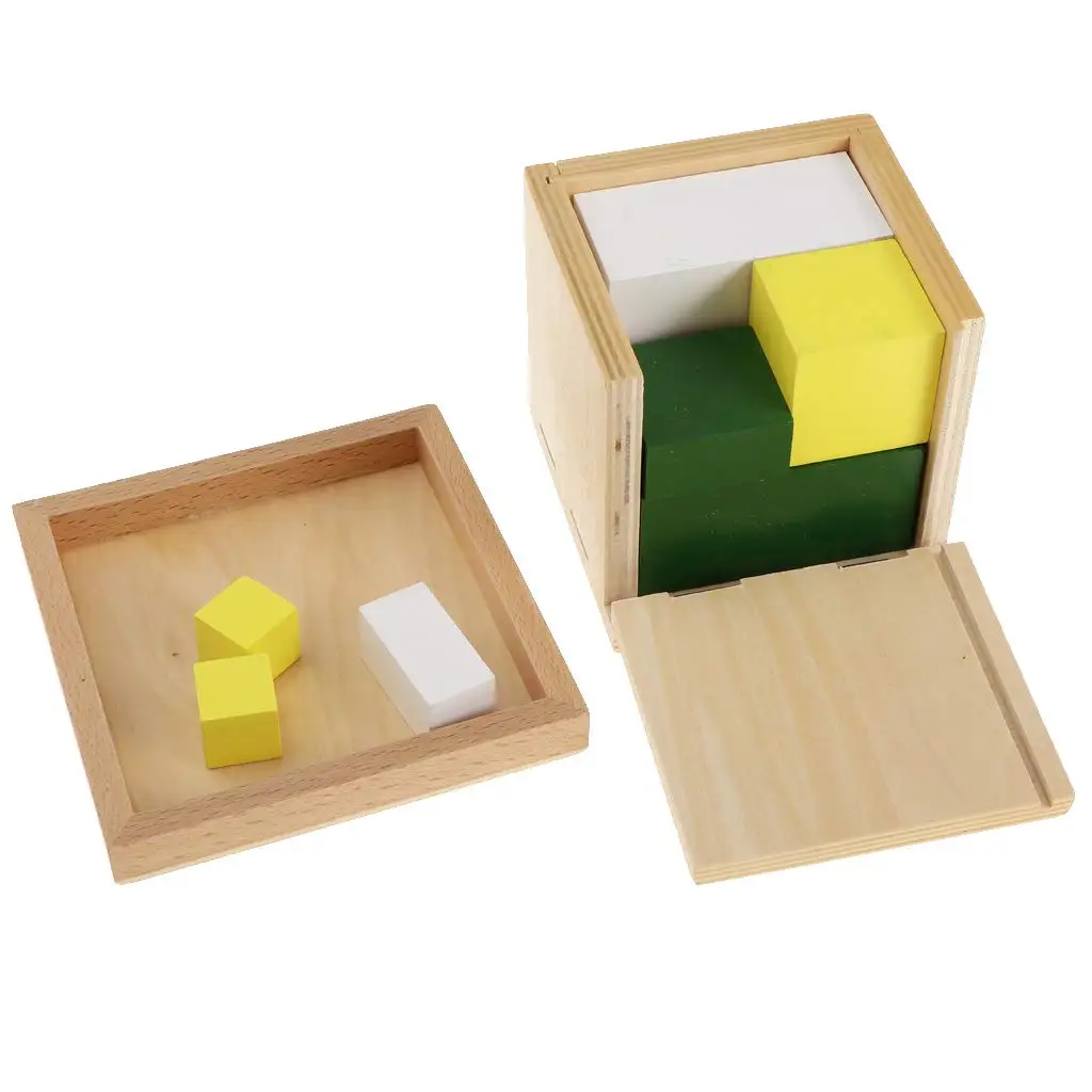 Montessori Wooden Building Blocks Intellectual Development Game Imagination Educational Toys for Children Toddler |