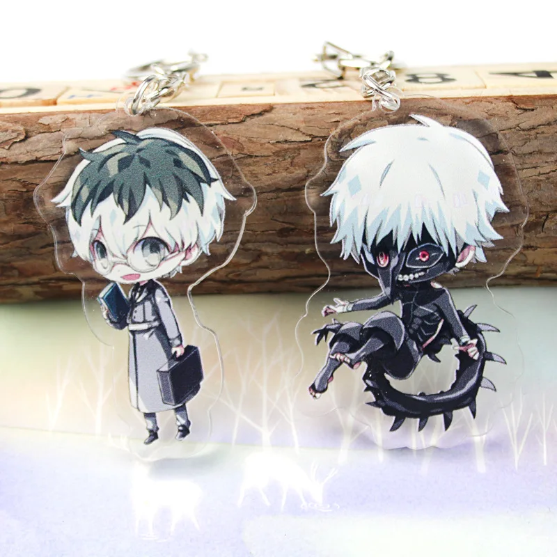 2019 одежда с надписью Tokyo Ghoul брелок для косплея канеки двусторонний акриловый
