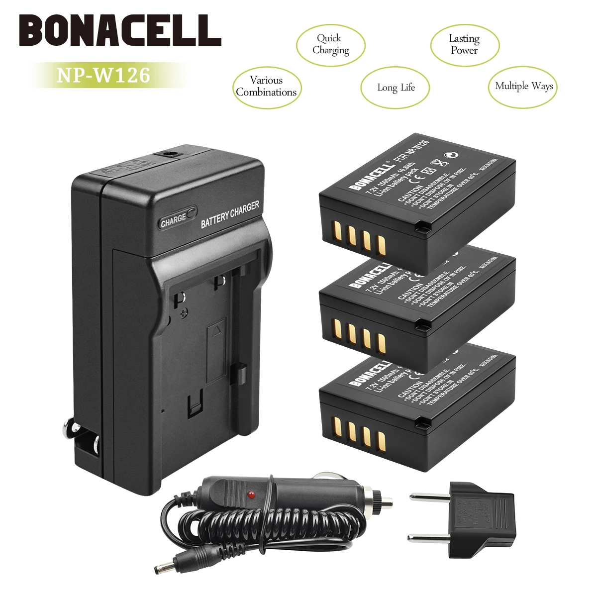 Bonacell 1400 мАч NP W126 NPW126 запасная батарея + зарядное устройство для Fujifilm FinePix HS30EXR HS33EXR