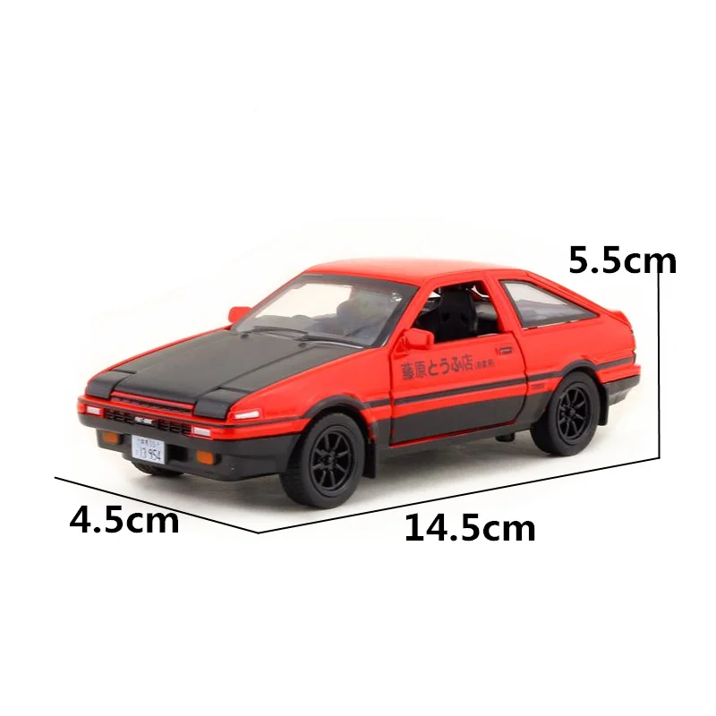 1:28 весы Initial D Toyota AE86 игрушка автомобиль литья под давлением модели автомобиля