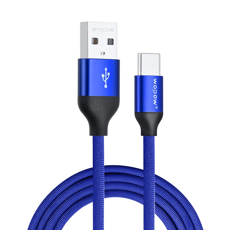 WOPOW Тип usb C кабель для samsung Galaxy S10 S9 S8 Plus OnePlus 6 t быстрой зарядки USB Зарядное