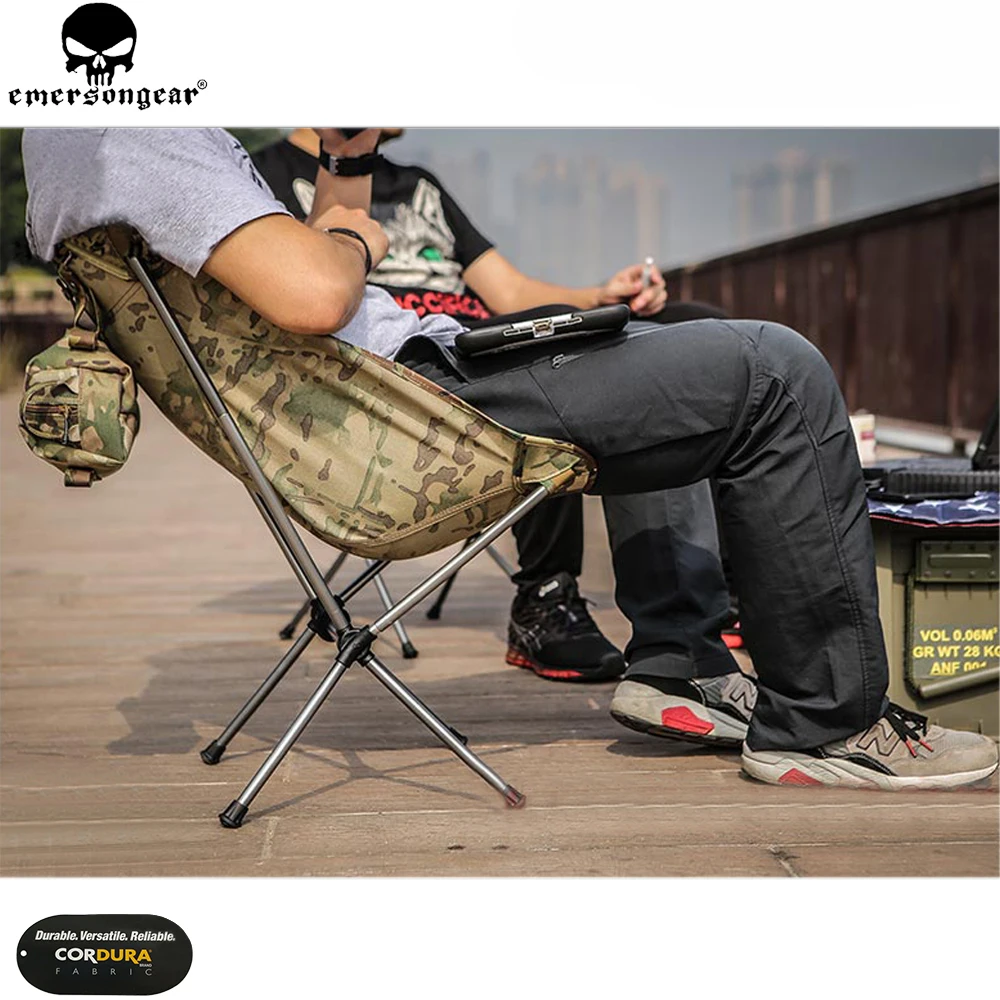 Складное тактическое кресло EMERSONGEAR ультралегкий уличный светильник портативное