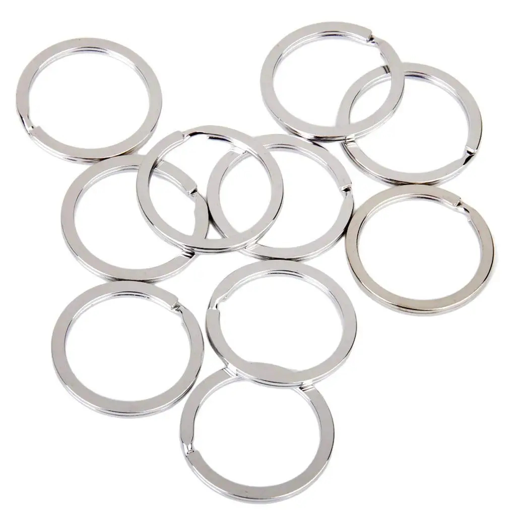 

Flat Rings for Keychains 2 mm x 30 mm 100 pcs - Silver