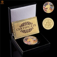 2017 usa yellowstone national park collectible gold plated coin wluxury box value
